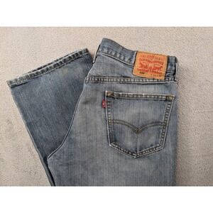 Levis 559 Relaxed Straight Mens Jeans 34x30 Medium Wash Blue Denim 559-0444